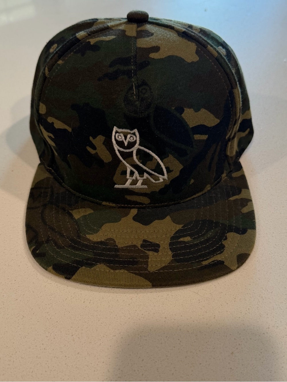 OVO x Bape Camo Snapback Hat